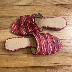 J crew raffia sandal